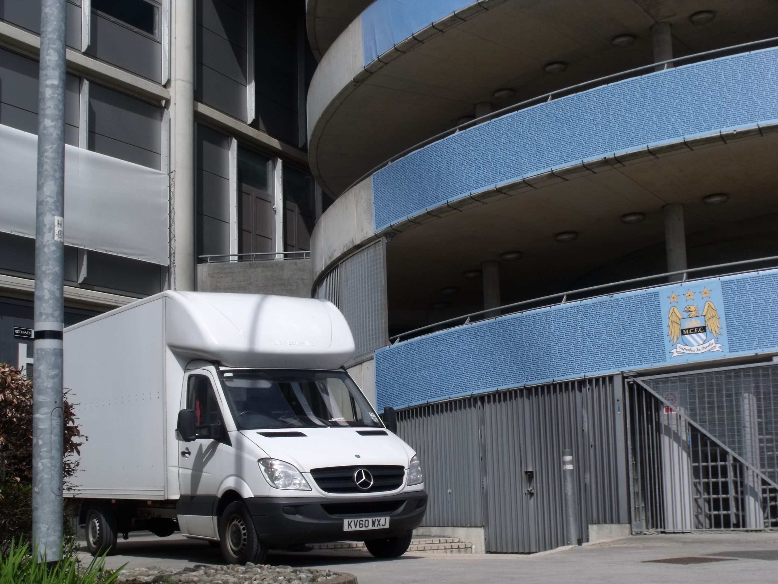 Rose Transport Van at Etihad Stadium